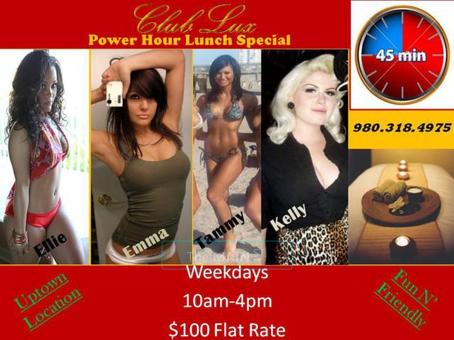 Grand Opening of Club Lux!! Weekdays 45min-$100, 25