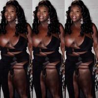 Dark and lovely with a creamy white load, 30