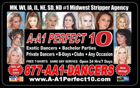 La crosse Strippers Dancers Strippers #1 Wisconsin A-A1 PERFECT 10 877-AA1-DANCERS Strippers Wi