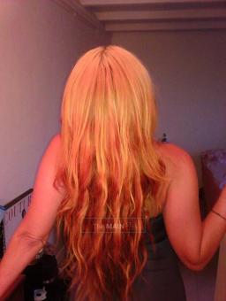 HOT New Pictures Blonde hair Green eyed girl. Model tall thin private home Playboy, 38