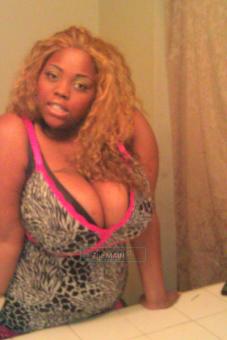 Topeless BODY rub with BUSTY(44H) EBONY, 29