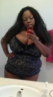 Topeless BODY rub with BUSTY(44H) EBONY, 29