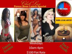 Grand Opening of Club Lux!! Weekdays 45min-$100, 25